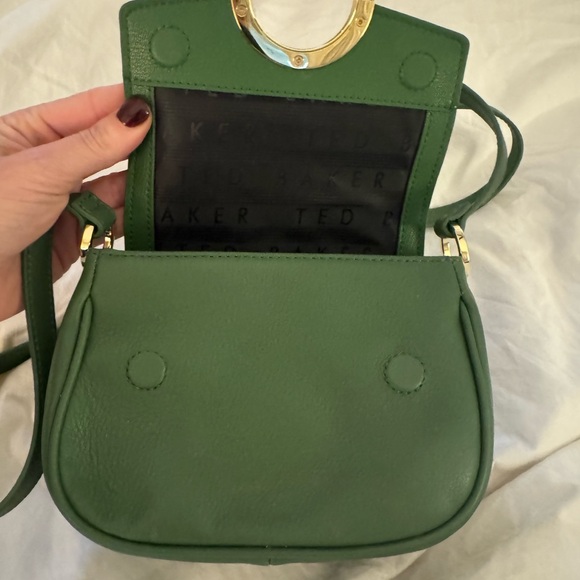 Ted Baker Green Crossbody Bag with Gold Ring Accent - Picture 5 of 6